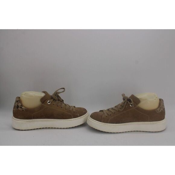 Steve Madden Charlie Taupe Suede Lace Up Rounded Toe Fashion Low Top Sneakers 9 - Picture 7 of 11
